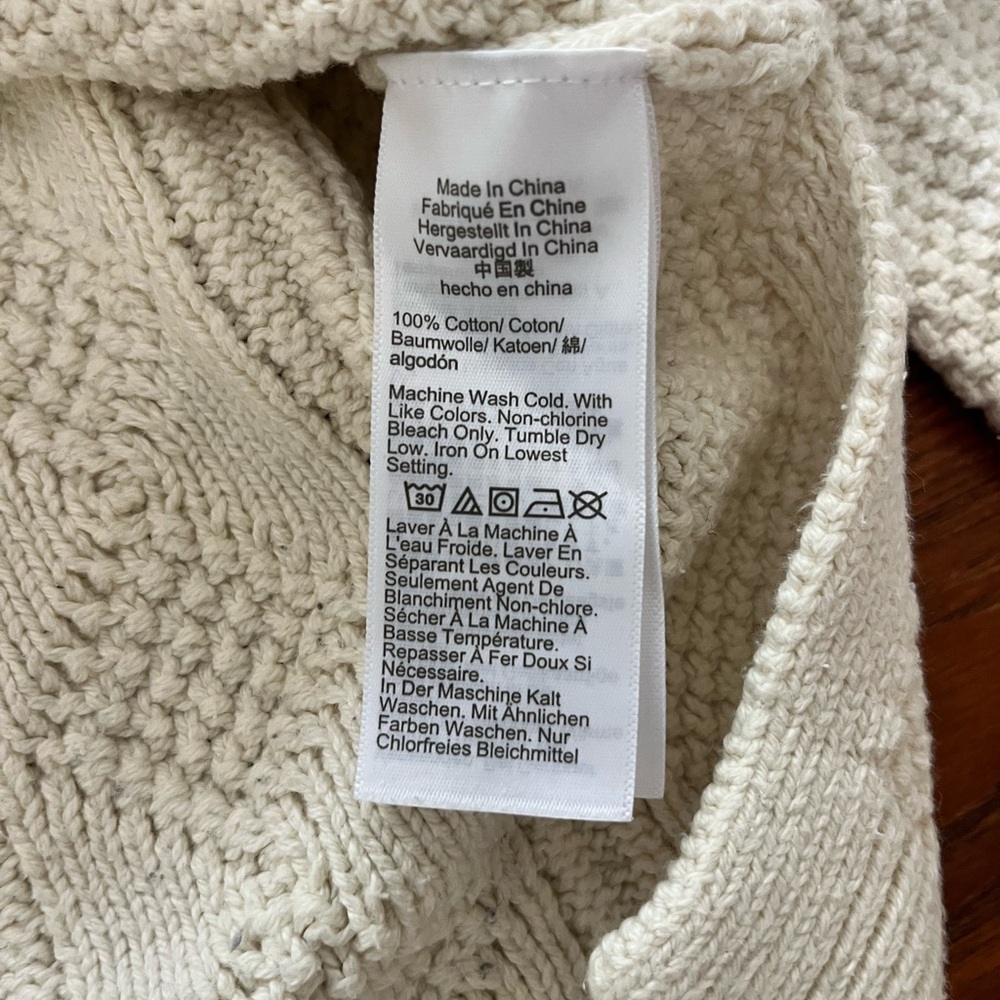 J. Crew Ivory Cable Knit Sweater - Picture 4 of 5